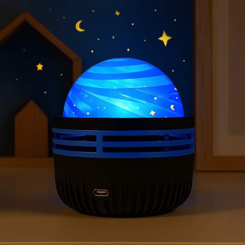 Veilleuse projecteur : l’aménagement lumineux qui transforme la chambre d’enfant en univers féerique