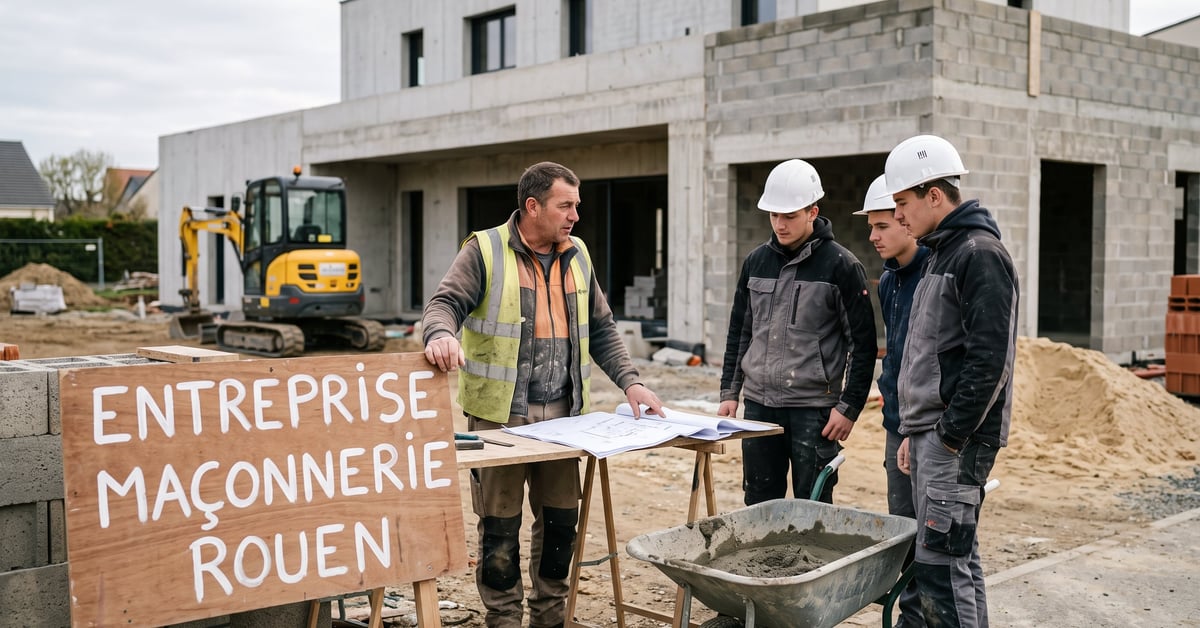 Trouver une entreprise de maçonnerie fiable à Rouen